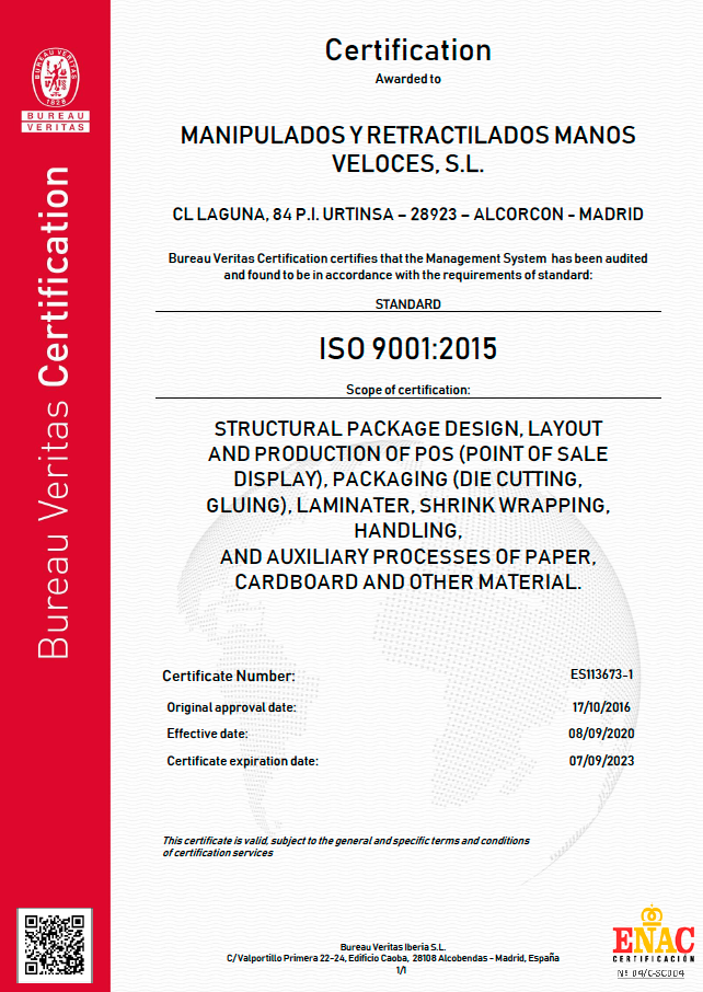 ISO 9001 GRUPO MV